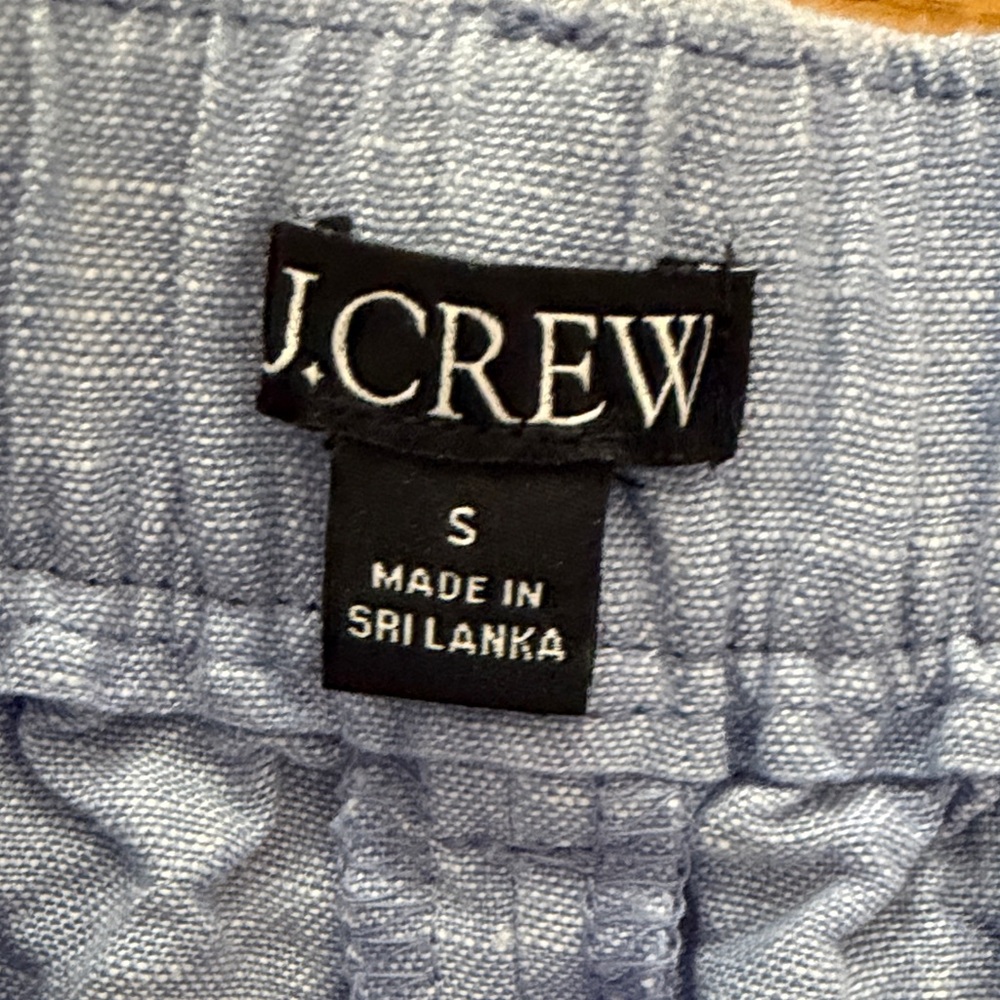 J. Crew Light Blue Linen Women's Harbor 3” Shorts - Picture 2 of 7